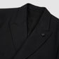 Wool Mohair Double Breasted Suit Black