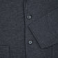 Wool Single Brested Knit Sportsjacket Dark Grey