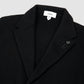 Wool Single Brested Knit Sportsjacket Black