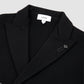 Wool Double Brested Knit Sportsjacket Black