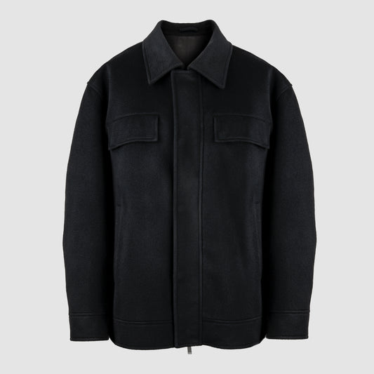 Cashmere Shirt Jacket Black