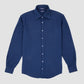 Viscose and Cotton Classic Shirt Blue