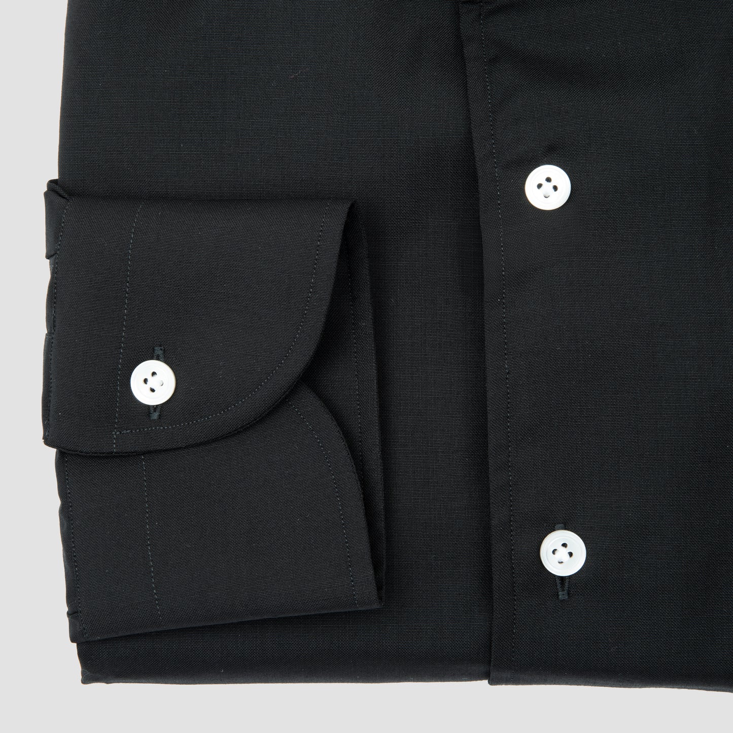 Wool Poplin Sportshirt Black