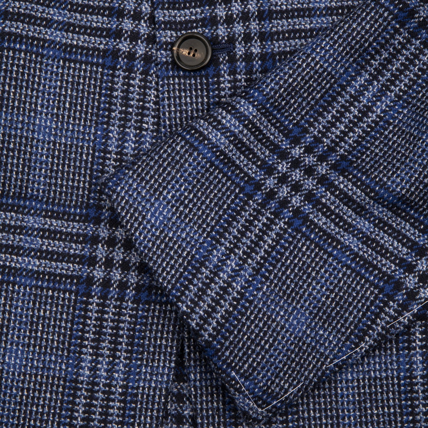 Navy and Blue Overcheck Cashmere Jacket