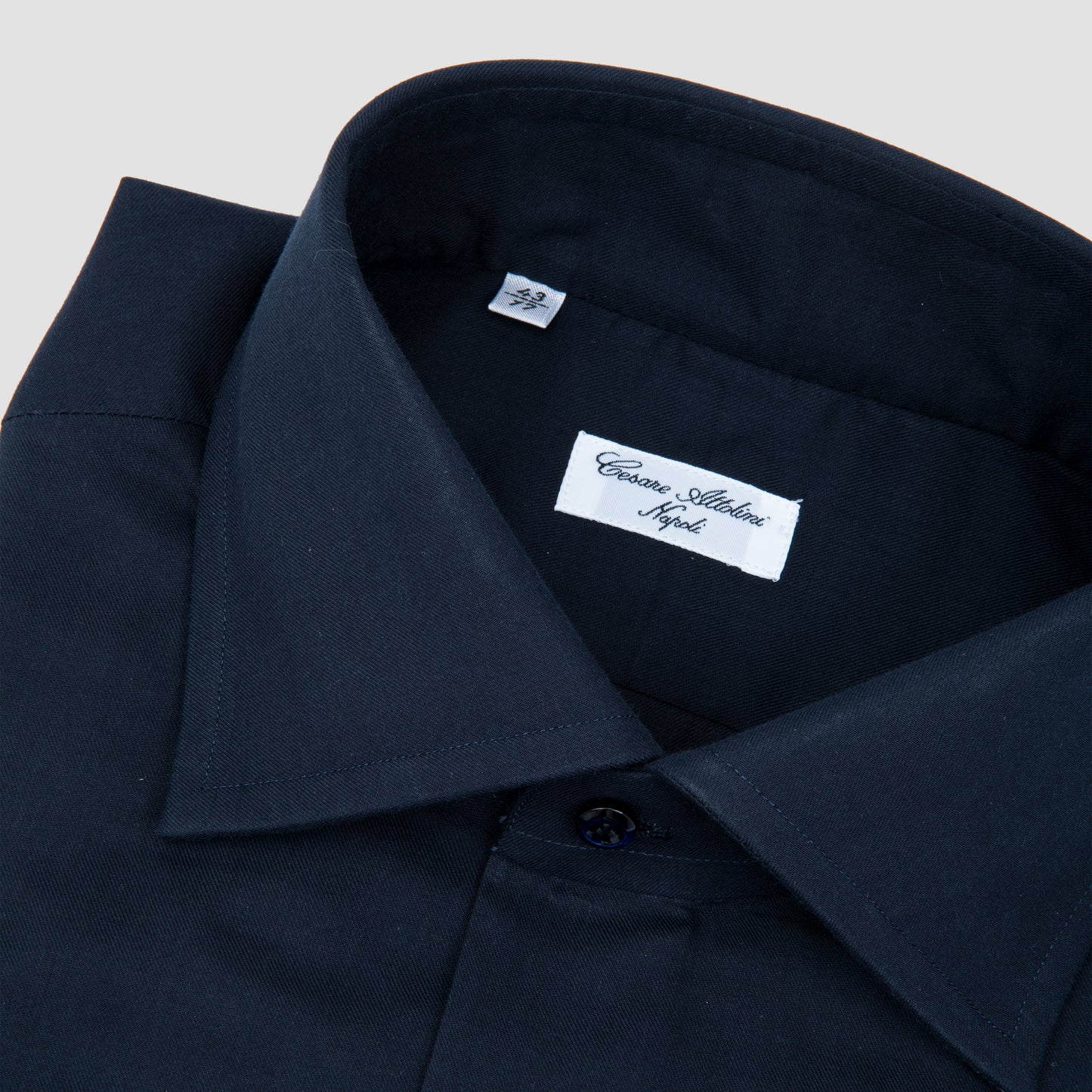 Cotton Shirt with Tullio Collar Navy