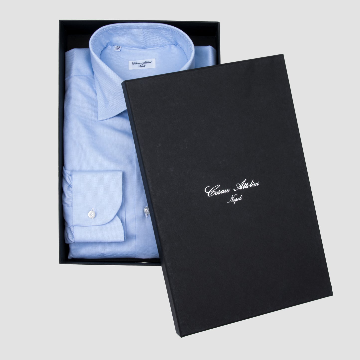 Royal Oxford Shirt with Tullio Collar Blue