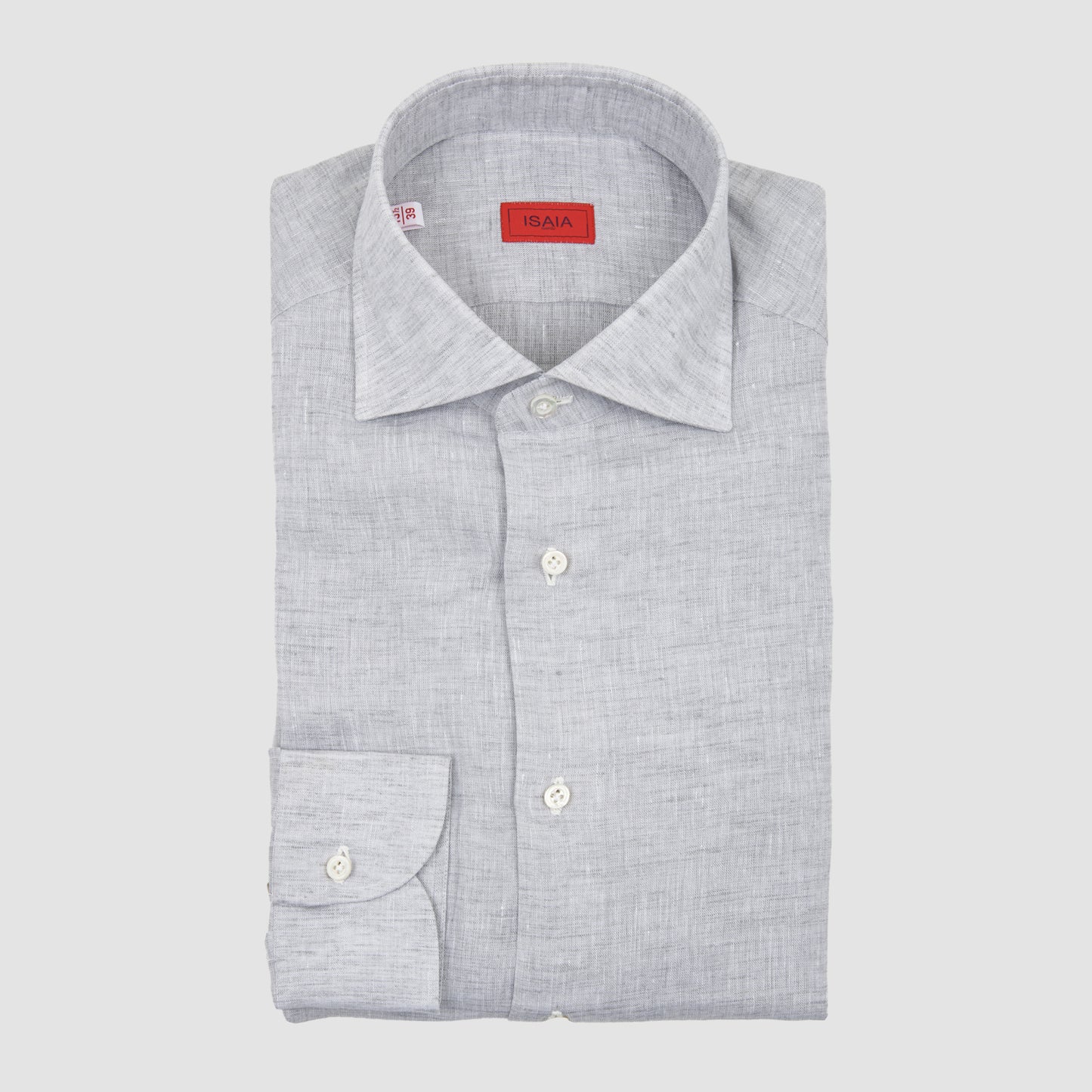 Linen Sportshirt Light Grey