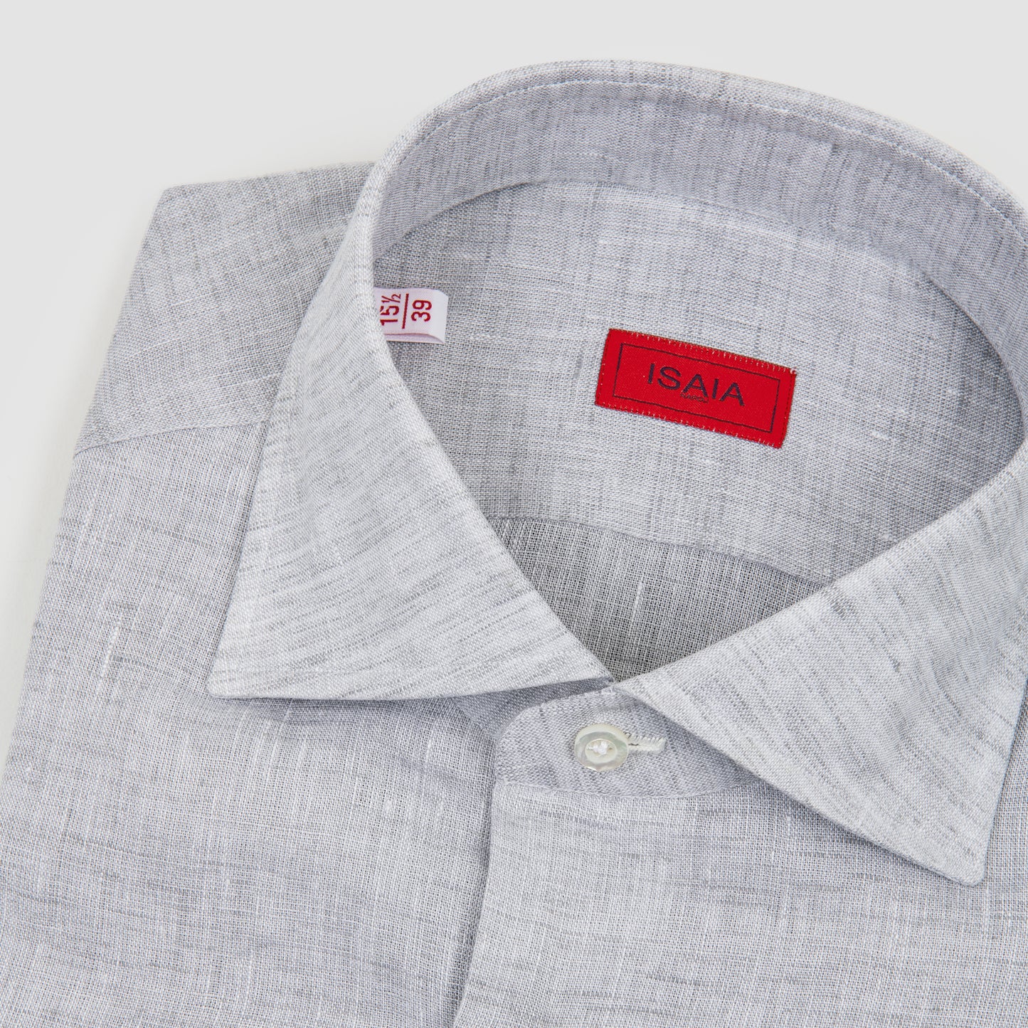 Linen Sportshirt Light Grey