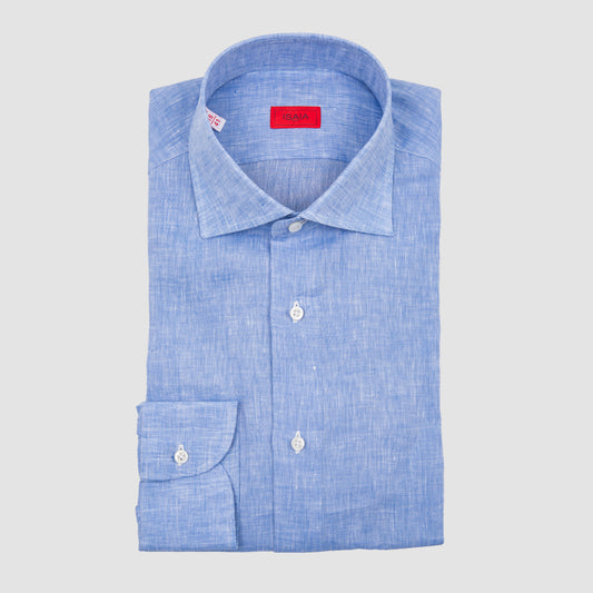 Linen Sportshirt Blue