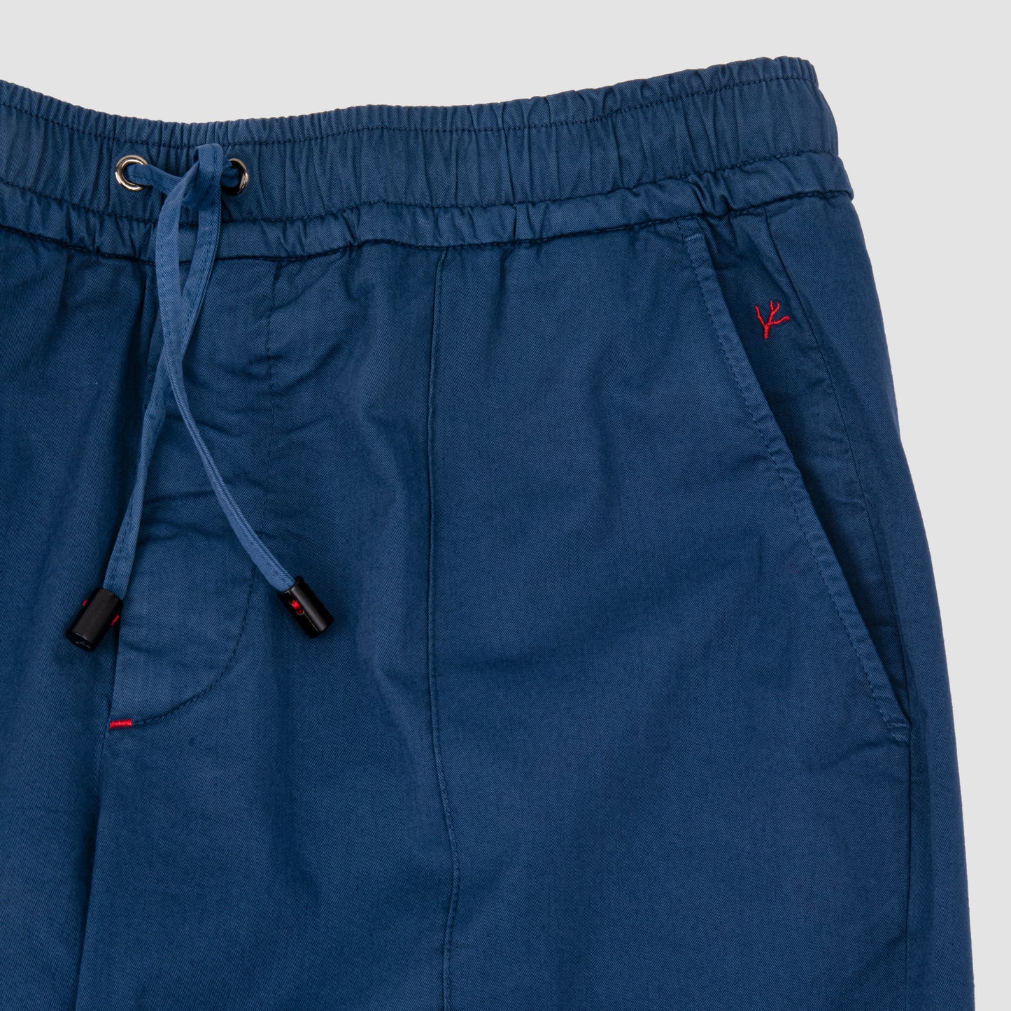 Gabardine Comfort Cotton Drawstring Sportpants Blue