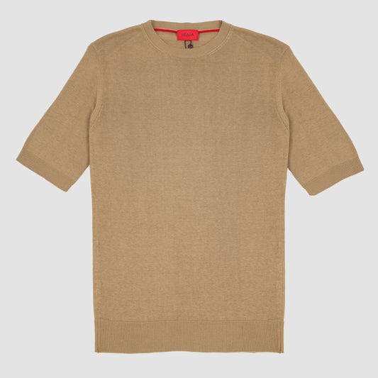 Silk T-Shirt Beige