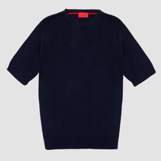 Silk T-Shirt Navy