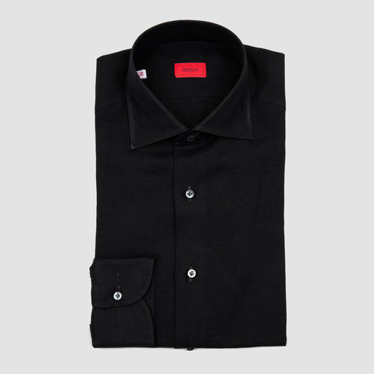 Linen Sportshirt Black