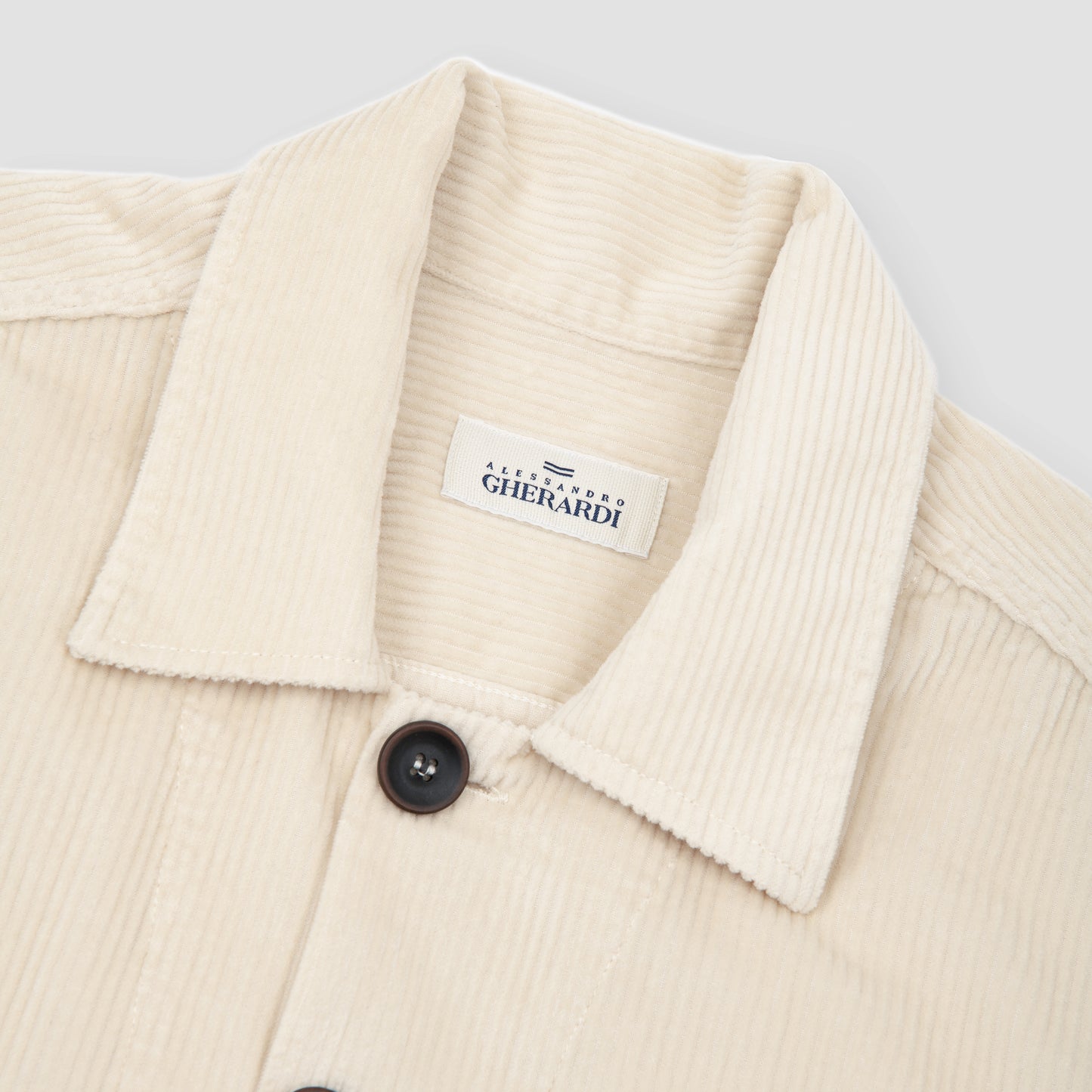 Corduroy Overshirt Cream