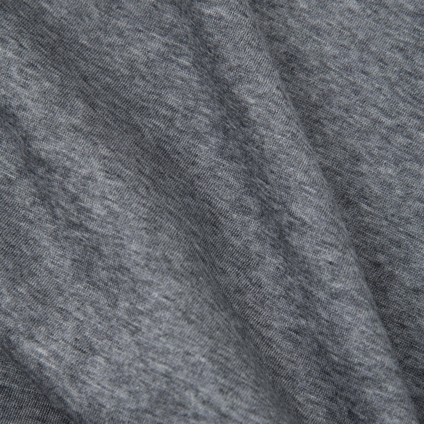 Wool Jersey Long Sleeve T Shirt Grey