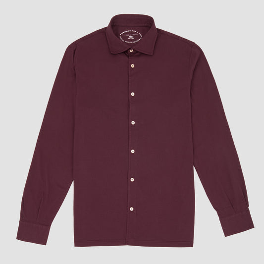 Jason Jersey Shirt Burgundy