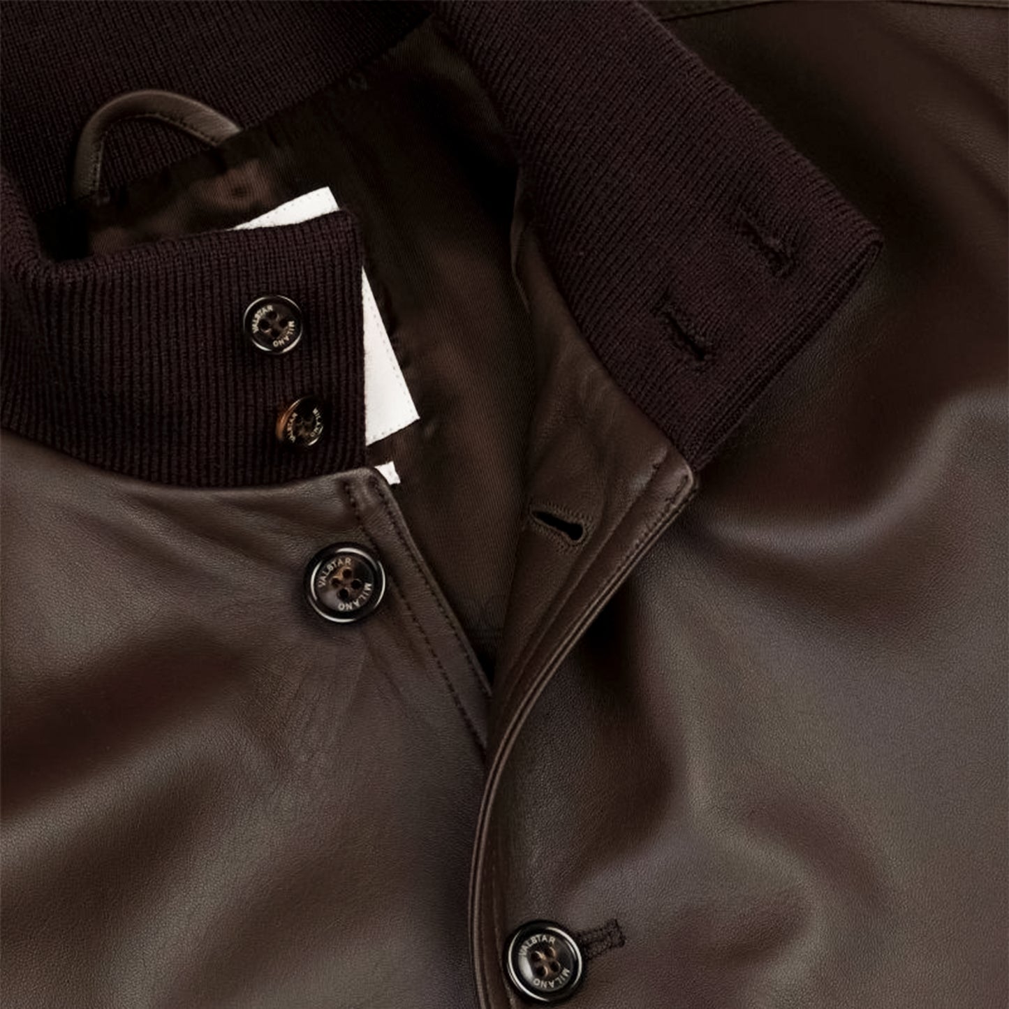 Valstarino Nappa Lined Jacket Dark Brown