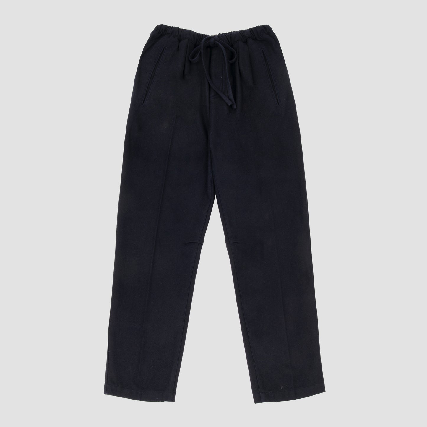 Pleated Pants with Coulisse Dark Blue