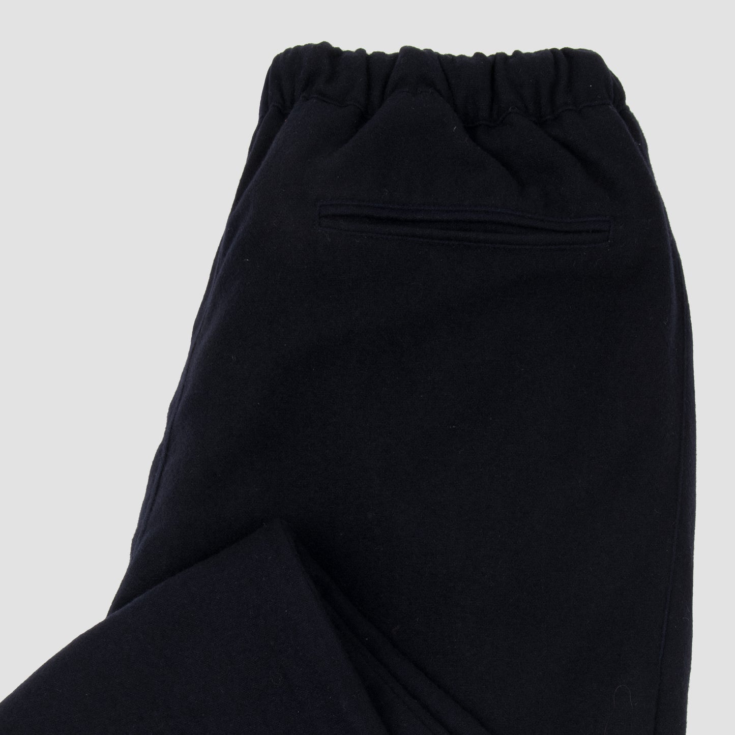 Pleated Pants with Coulisse Dark Blue