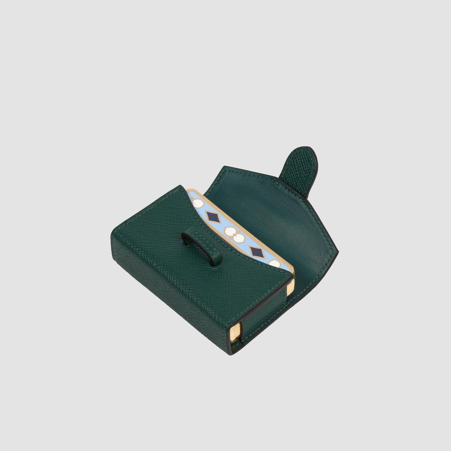 Single Playing Cards Case in Panama Forest Green