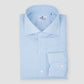 Light Blue & White micro check, Eduardo Spread Collar, Napoli Fit 170/2 Dress Shirt