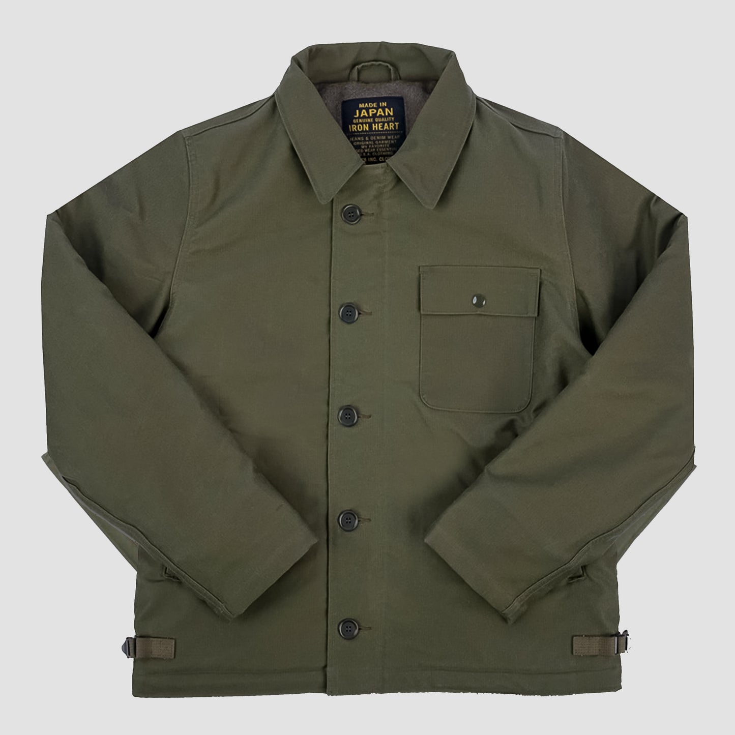 Oiled Whipcord A2 Deck Jacket Green