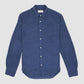 LIPP SHIRT Cotton Lyocell Corduroy Mid Blue