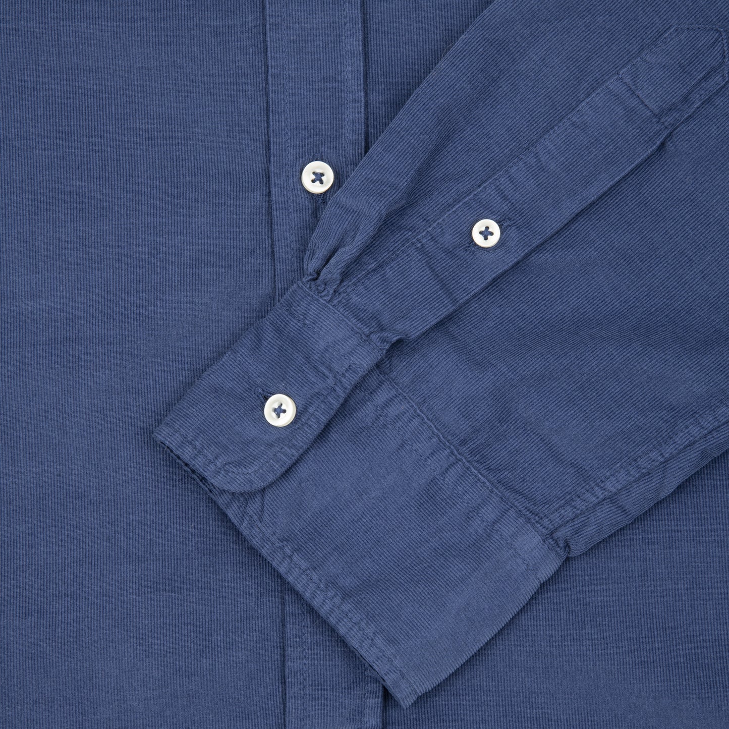 LIPP SHIRT Cotton Lyocell Corduroy Mid Blue