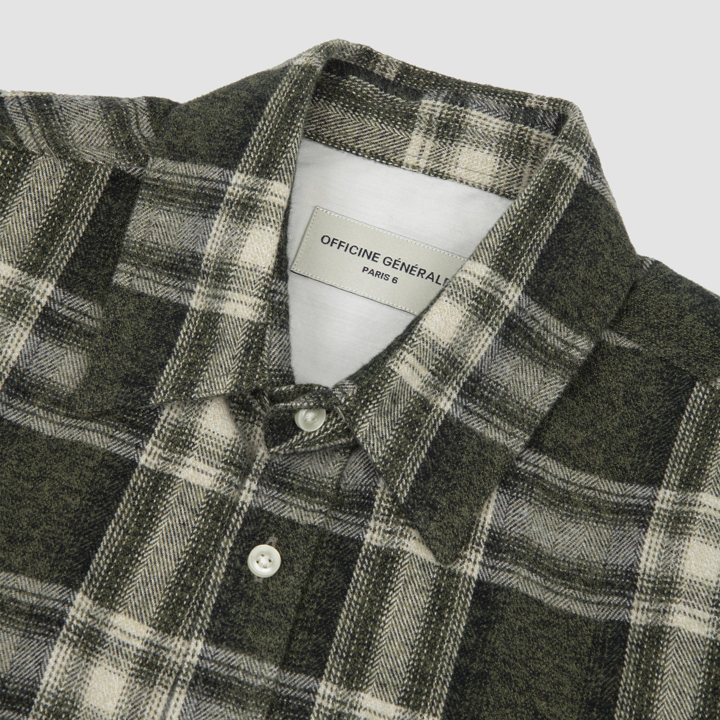 ALEX SHIRT Japanese Brushed Cotton Olive