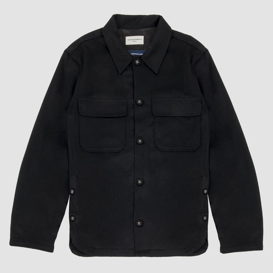 HABY OVERSHIRT Italian Wool Cashmere Black