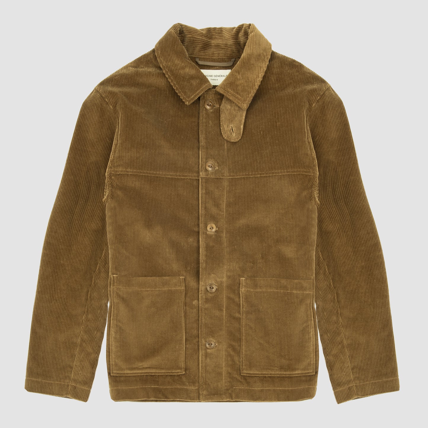 ULYSEE JACKET Italian Cotton Corduroy Dark Sepia