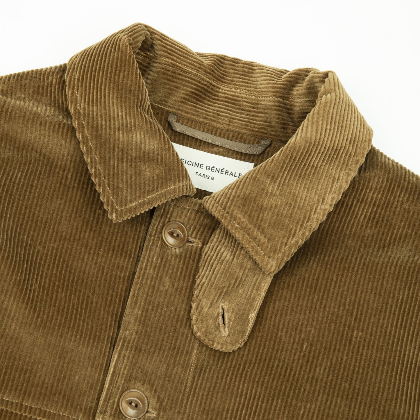 ULYSEE JACKET Italian Cotton Corduroy Dark Sepia