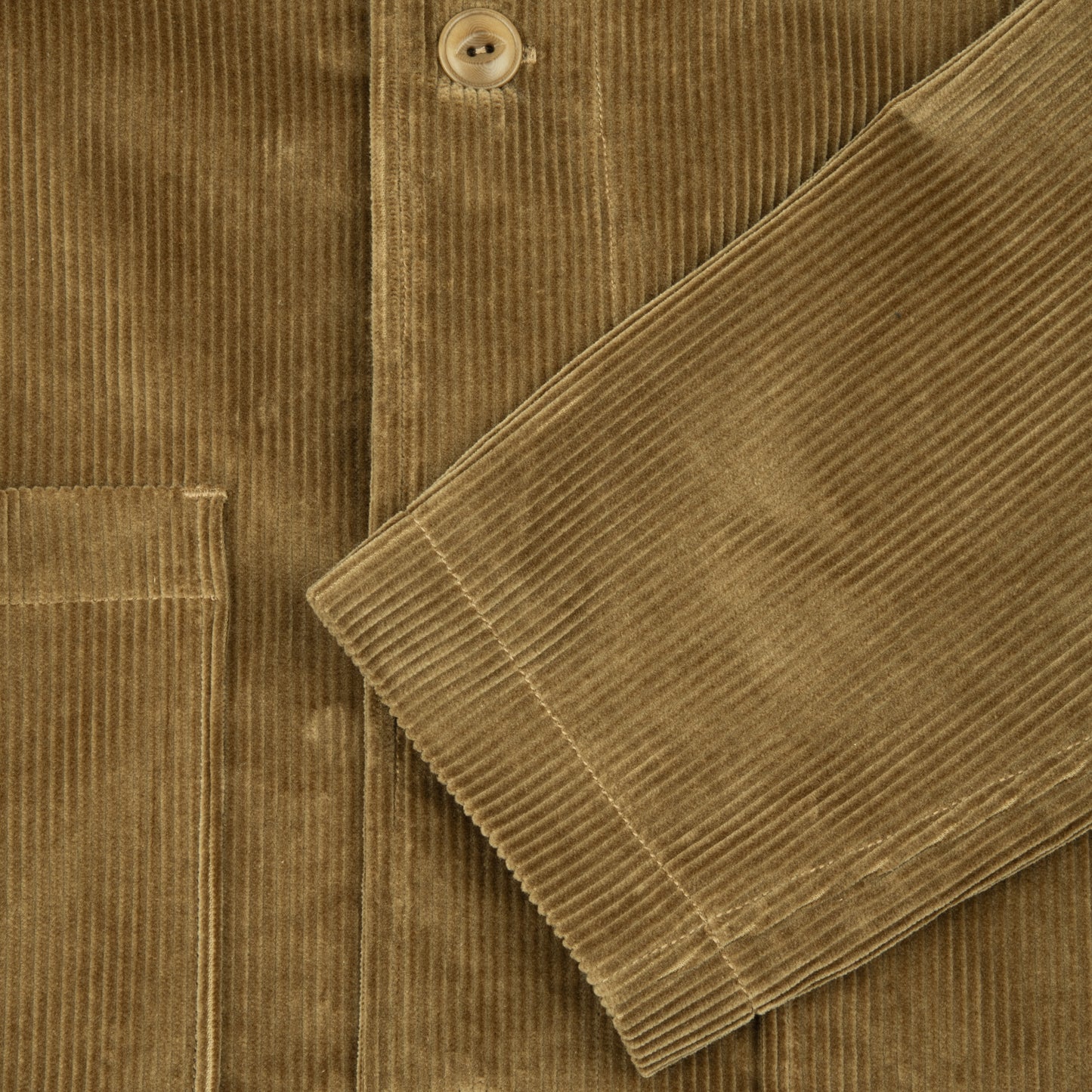 ULYSEE JACKET Italian Cotton Corduroy Dark Sepia