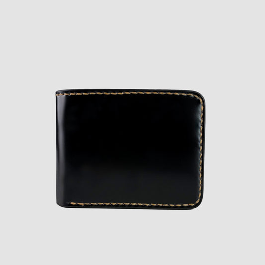 Slimline Small Shell Cordovan Wallet Black