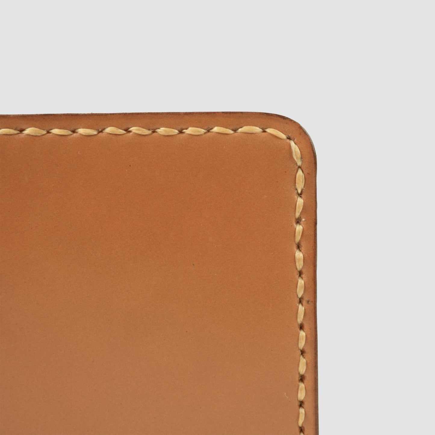 Slimline Small Shell Cordovan Wallet Natural