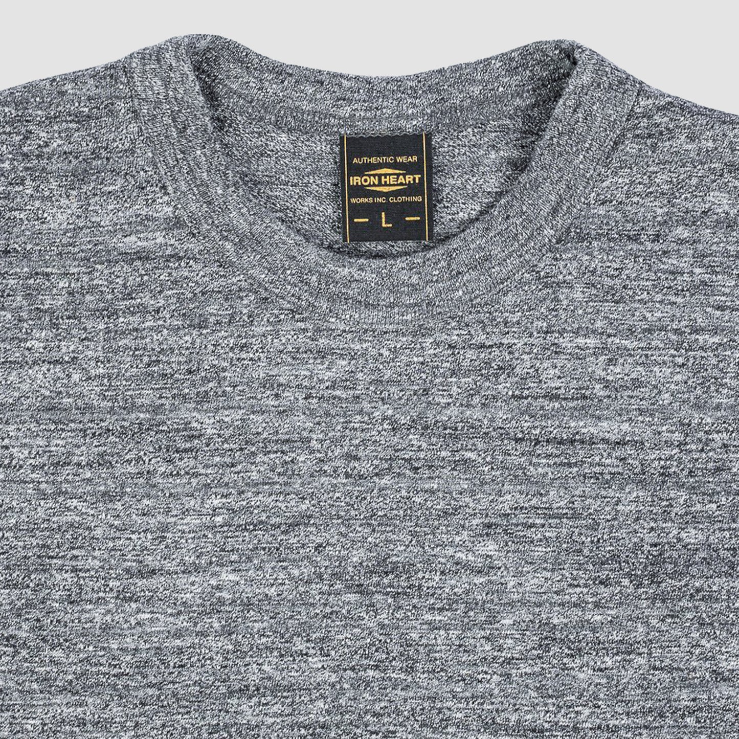 6.5oz Loopwheel Crew Neck T-Shirt Marl Grey