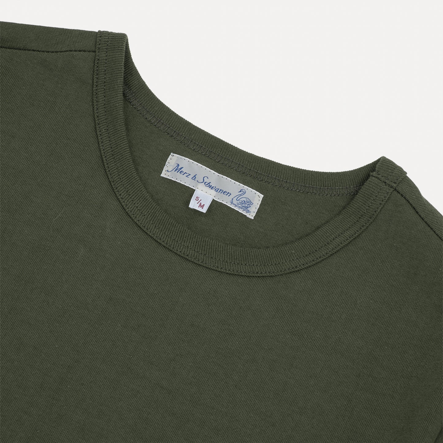 215 Short Sleeve Crew Neck T-Shirt, Classic Fit 8.6oz Army