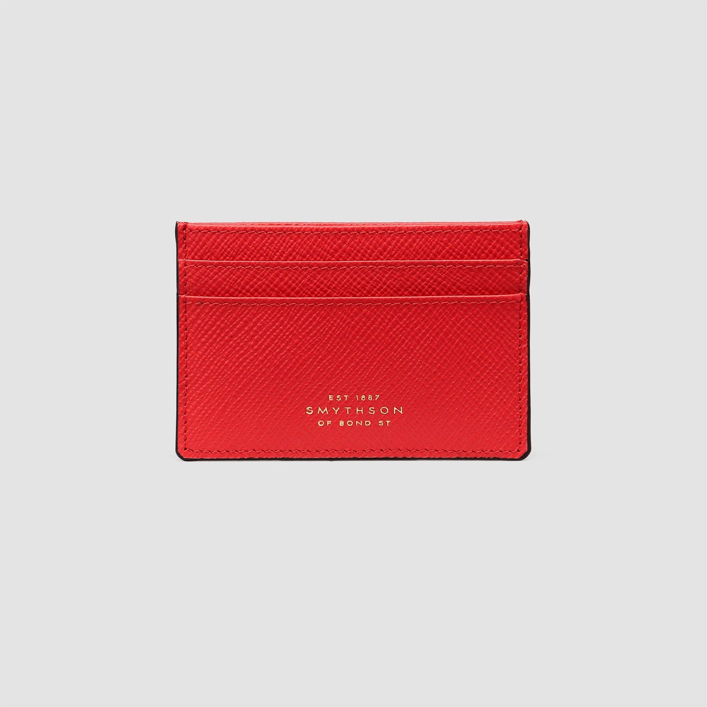 Flat Card Holder in Panama Scarlet Red