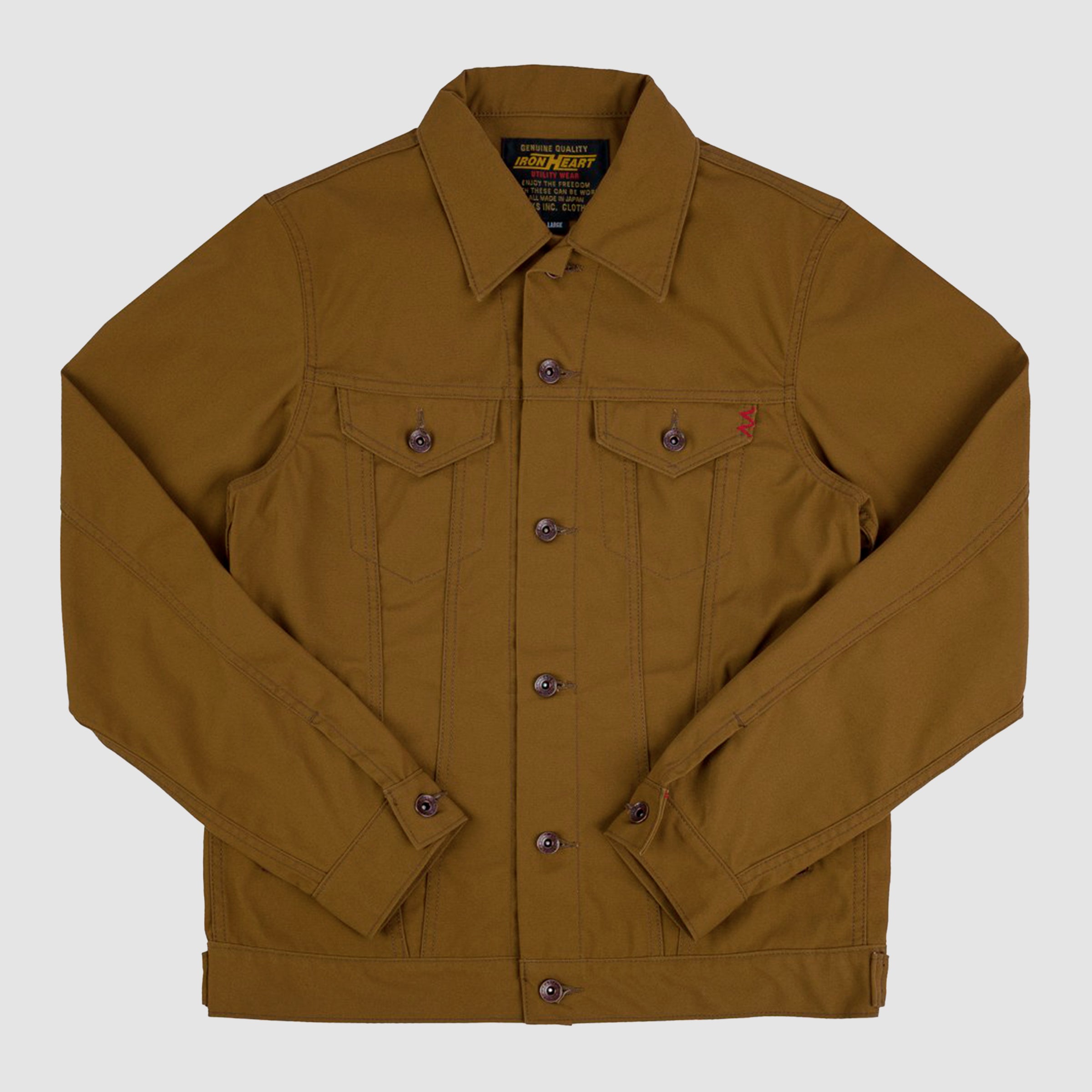 10oz TC Duck Modified Type III Jacket Brown Silver Santa Fe
