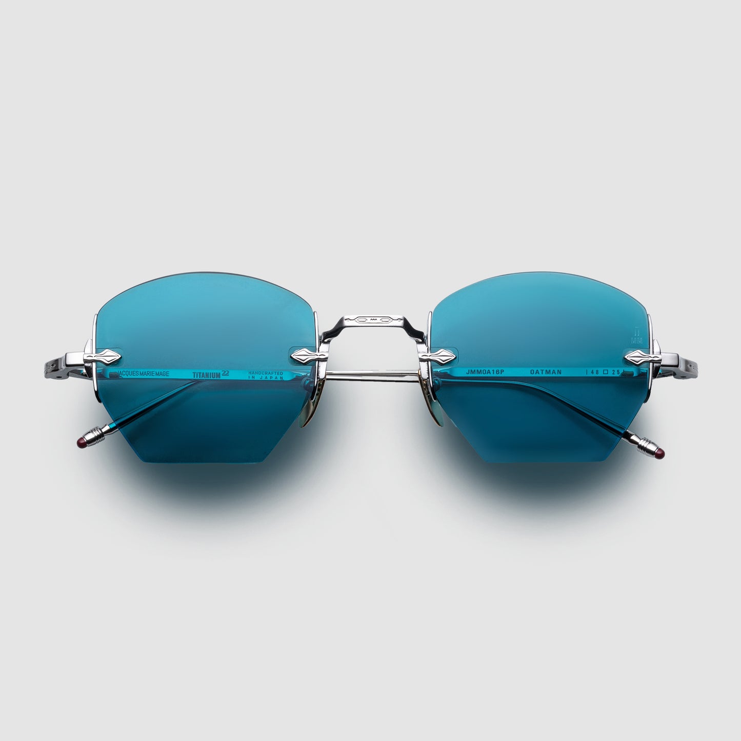 OATMAN, DEW, Aqua Lenses, Silver Beta Titanium Frame