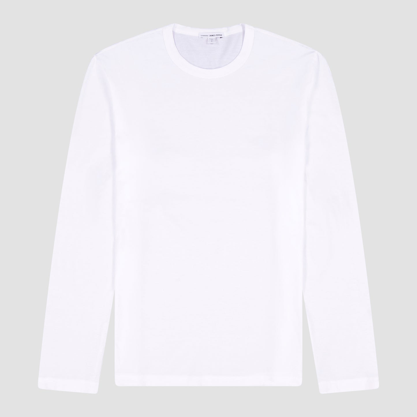 James Perse Long Sleeve Crew Neck T-Shirt White