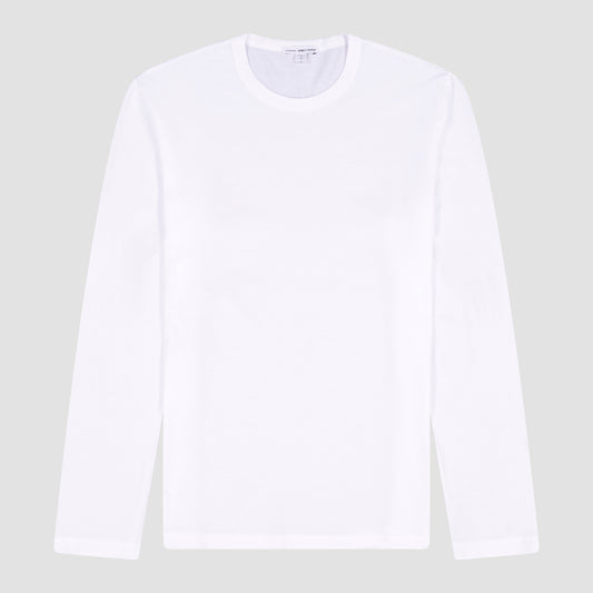 James Perse Long Sleeve Crew Neck T-Shirt White