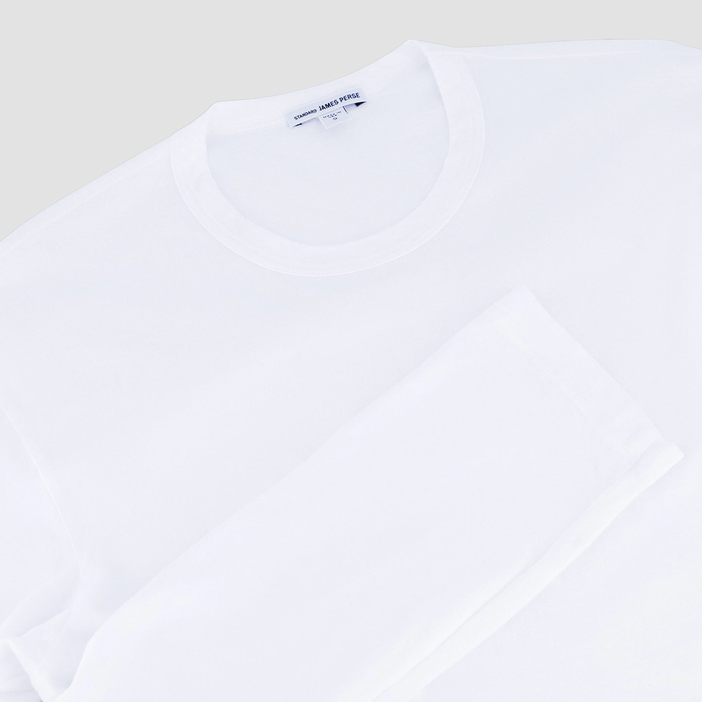 James Perse Long Sleeve Crew Neck T-Shirt White