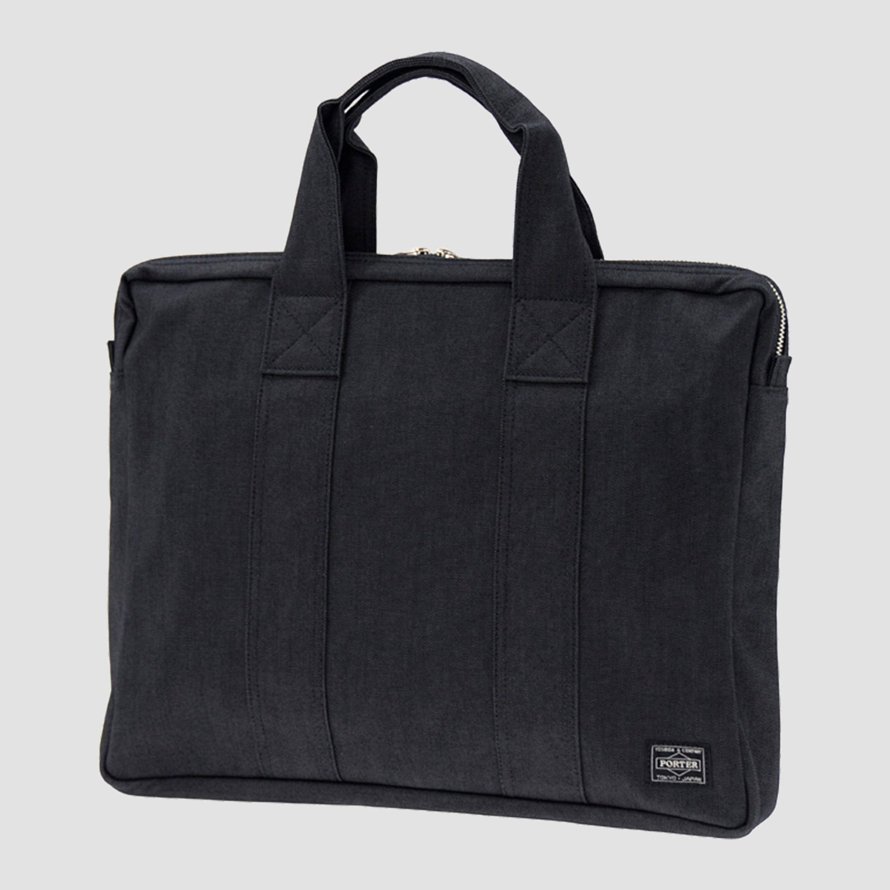 Porter Smoky Briefcase Black – Silver Deer