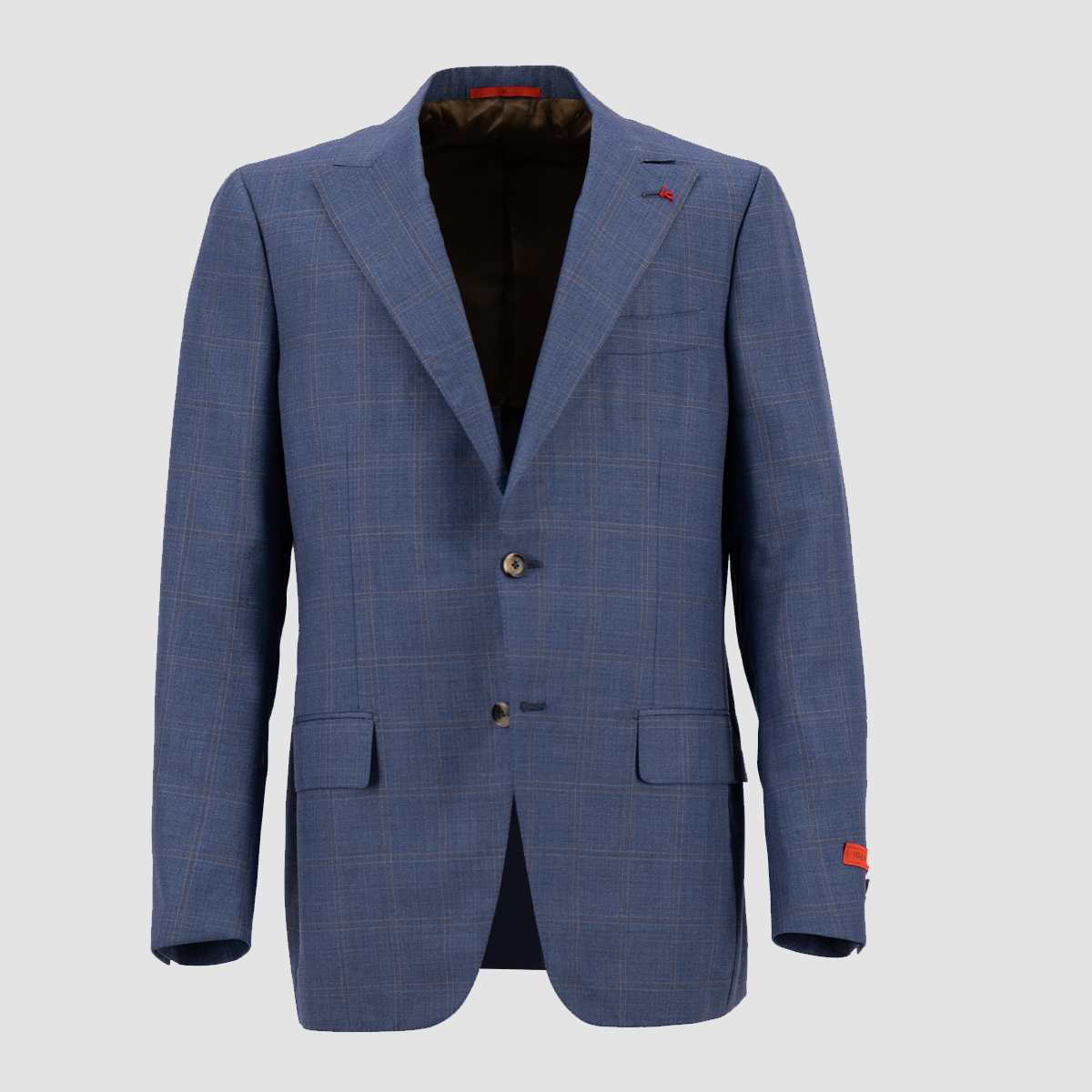 Greogorio Peak Lapel suit, O.Check Extrali - Light Blue