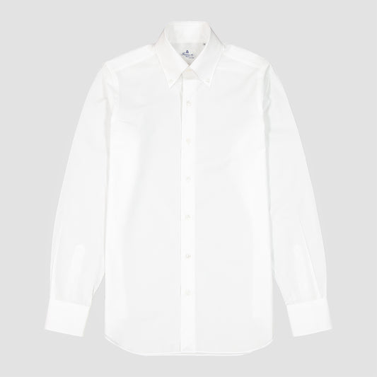Lucio Button Down Poplin 170/2 Giza 45 Shirt - White