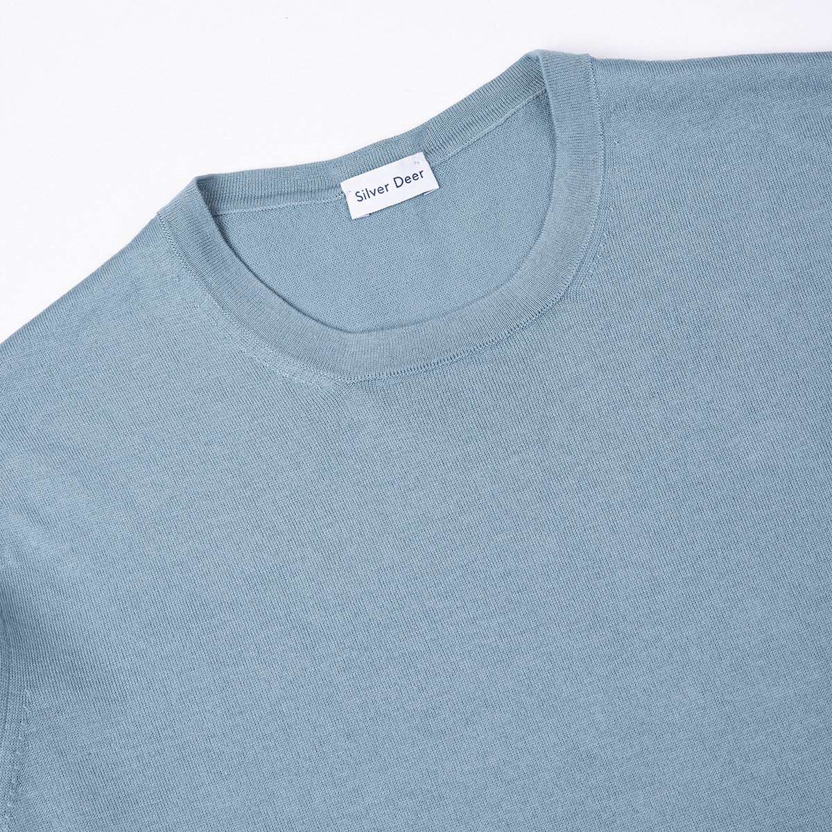 Knit T-Shirt Fine Guage - Ocean Blue