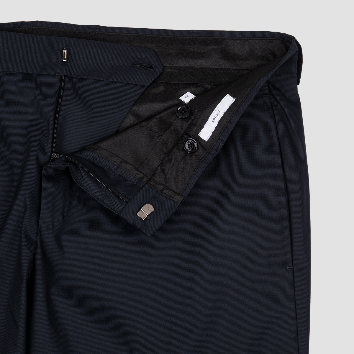 Stretch Tech Cotton Elastane Trouser - Navy