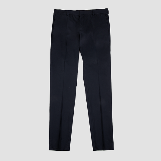 Stretch Tech Cotton Elastane Trouser - Navy