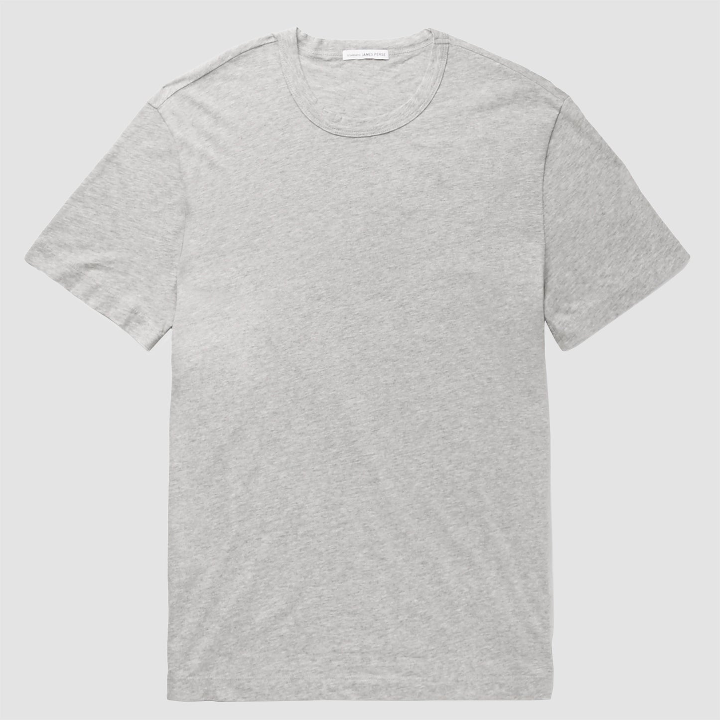 James Perse Short Sleeve Crew Neck T-Shirt Grey Melange